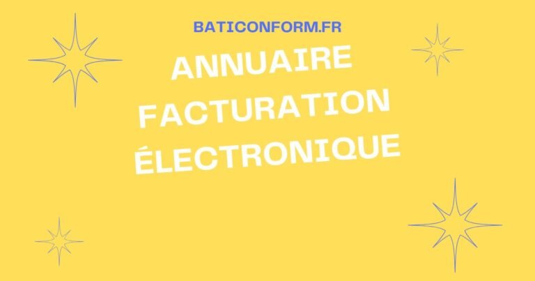Annuaire facturation électronique