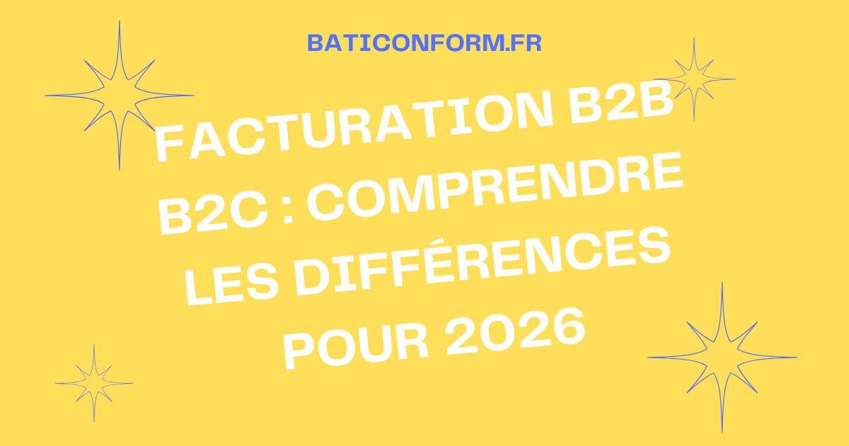 Facturation b2b b2c : comprendre les différences pour 2026