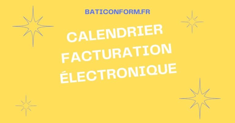 calendrier facturation électronique