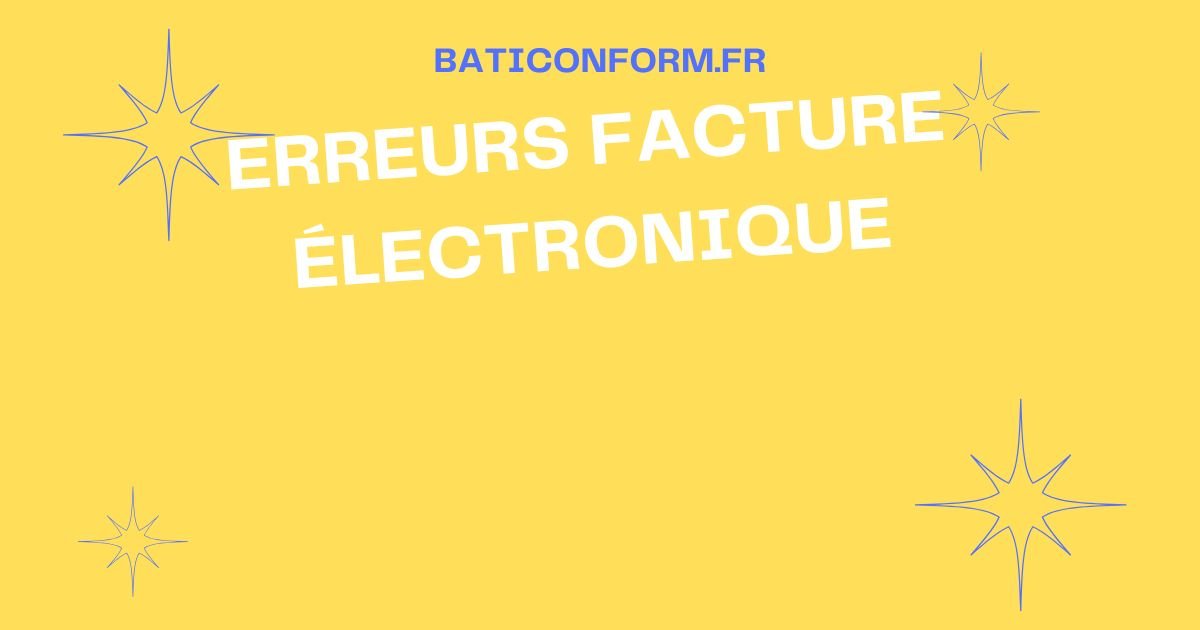 image éviter erreurs facture électronique