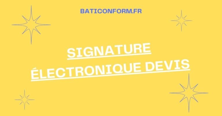 signature électronique devis