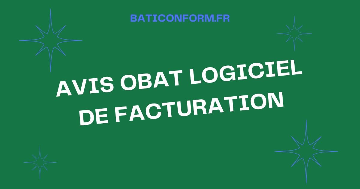 Avis Obat logiciel de facturation