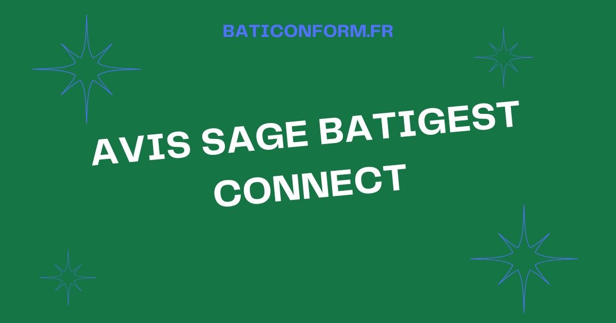 Avis Sage Batigest Connect